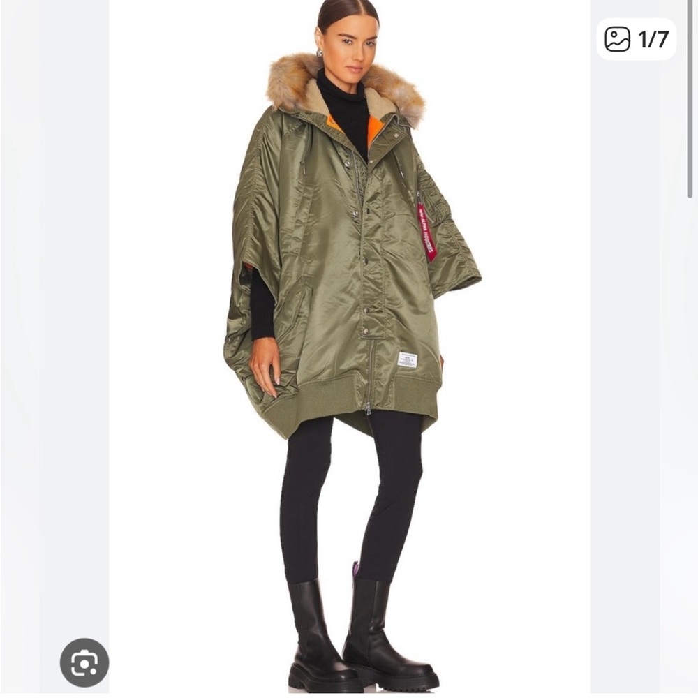 Alpha Industries Olive Green Poncho